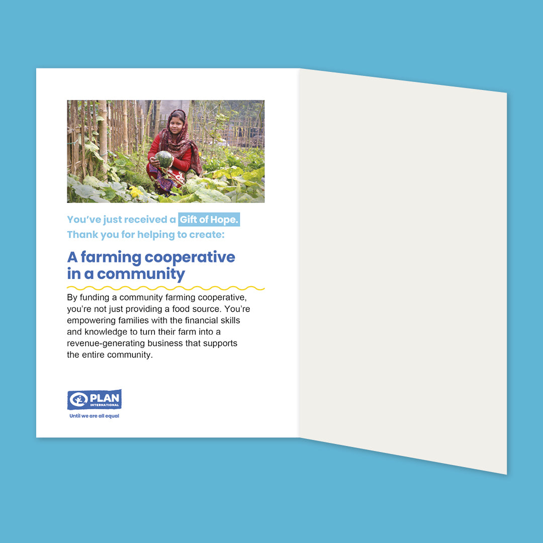 A farming cooperative in a community