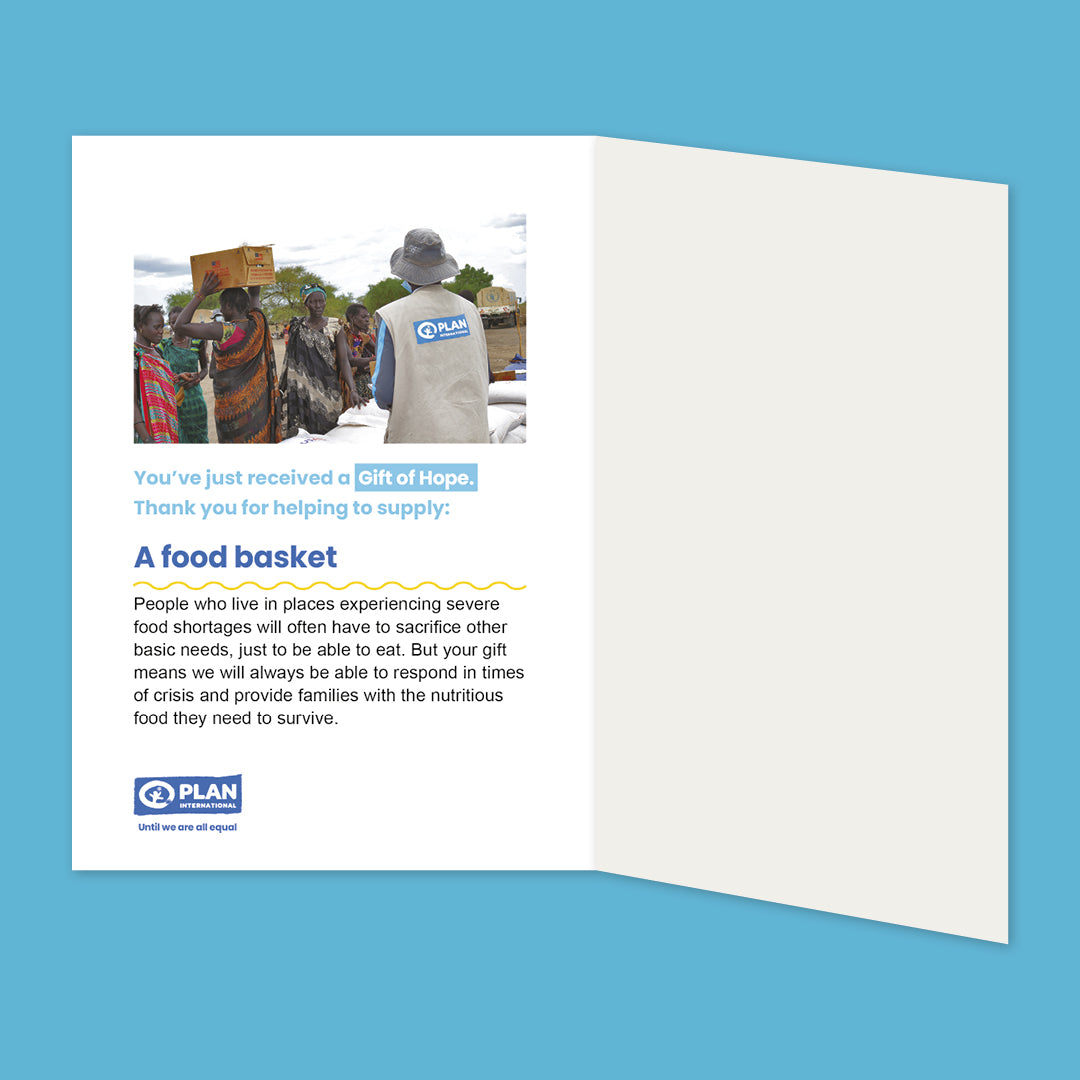 Hunger Crisis: Supply a food basket