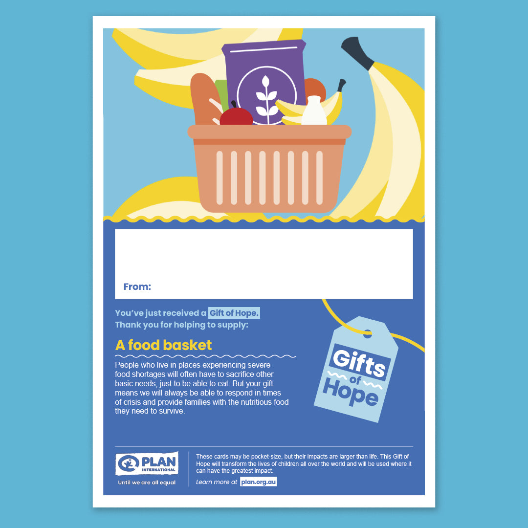 Hunger Crisis: Supply a food basket