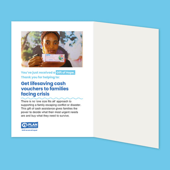 Get lifesaving cash vouchers to families facing crisis