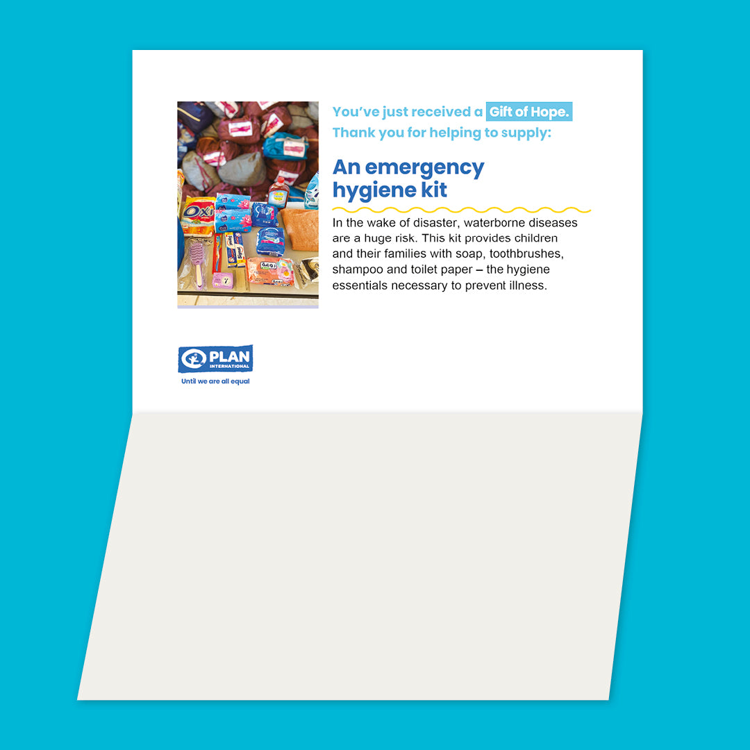Emergency hygiene kit