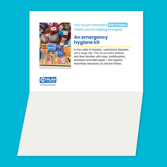 Emergency hygiene kit