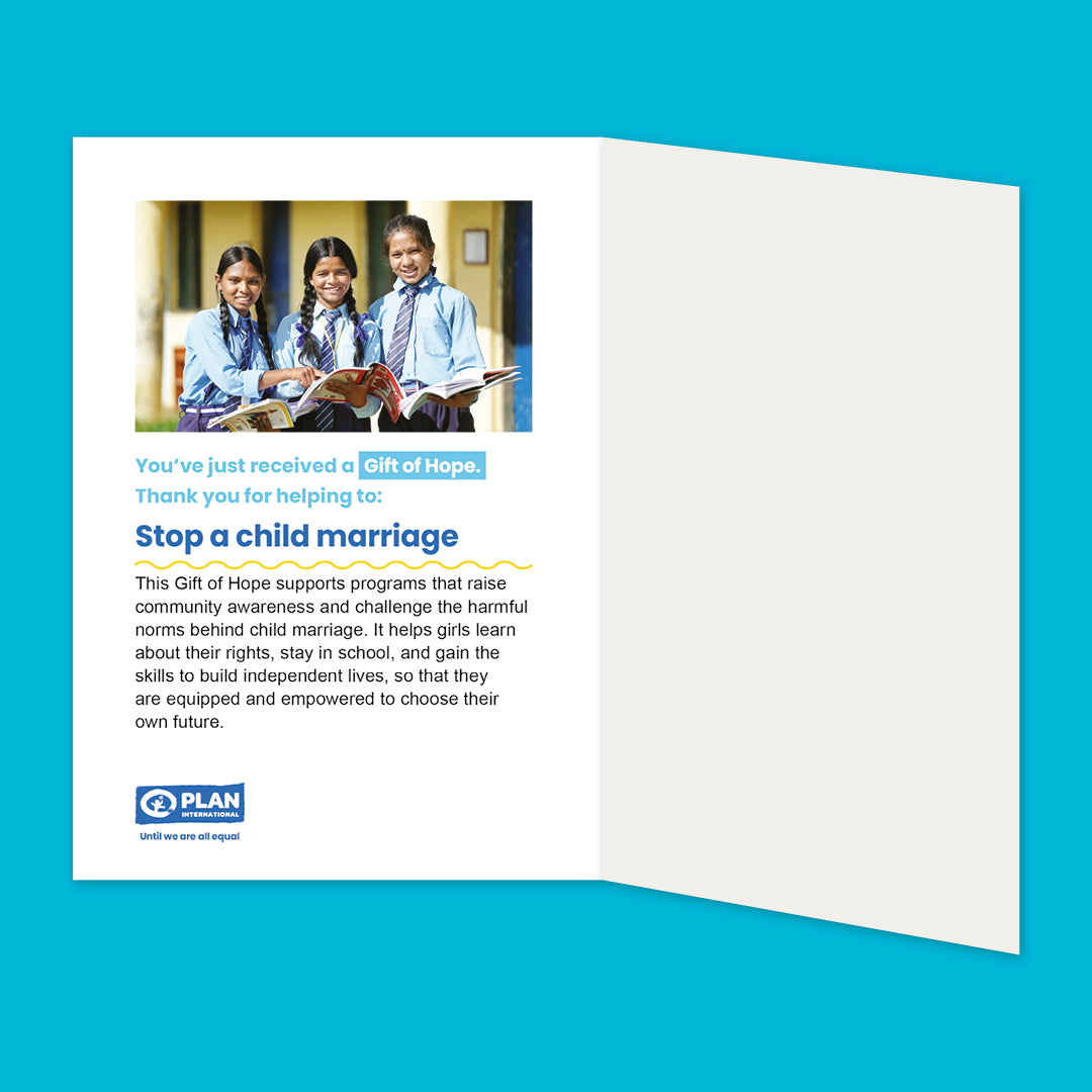 Stop a child marriage