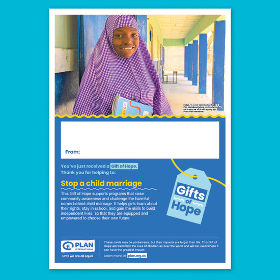Stop a child marriage